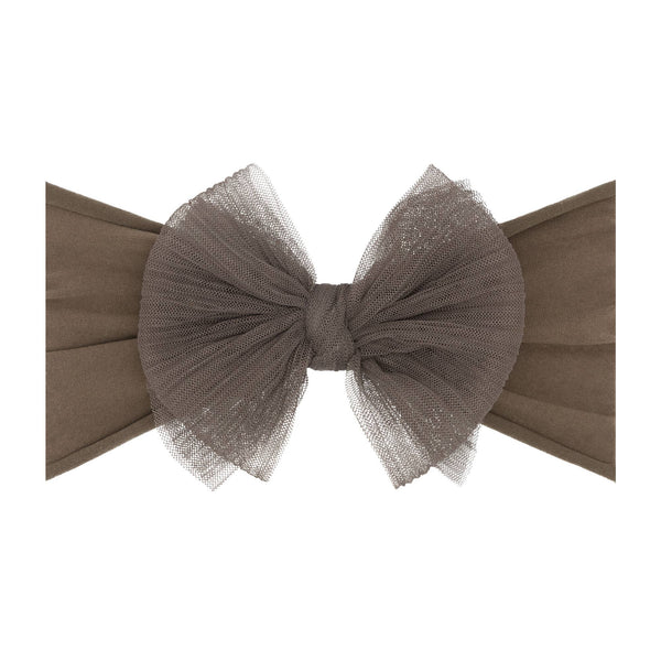 Baby Bling® Tulle FAB® Soft Nylon Headband With Tulle Bow