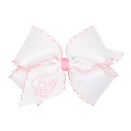 Big Sis Embroidered Hair Bow