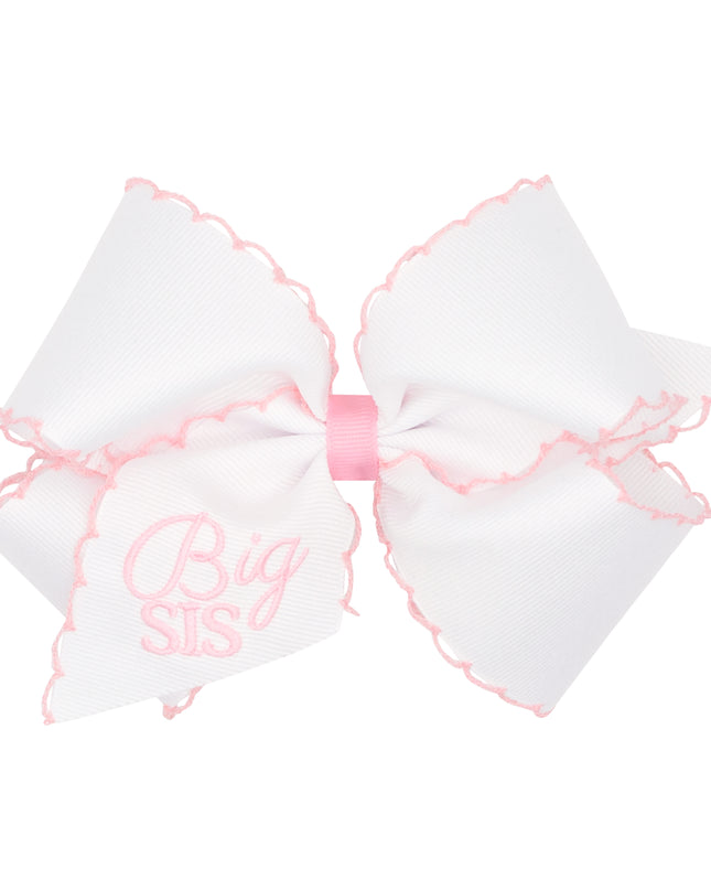 Big Sis Embroidered Hair Bow
