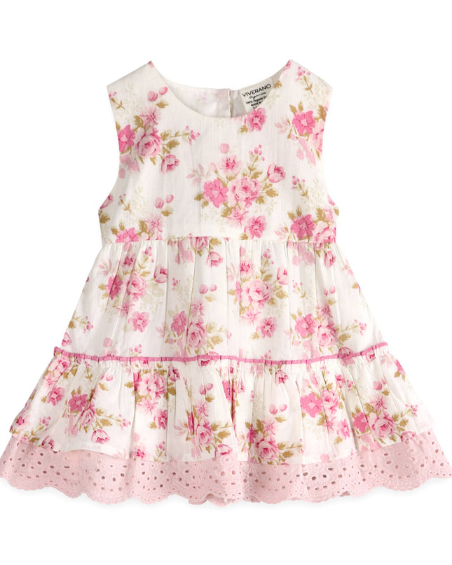 Camille Floral Baby Dress + Bloomer (Organic)