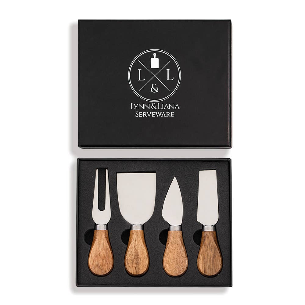 Cheese Knife and Spreader Set with Gift Box