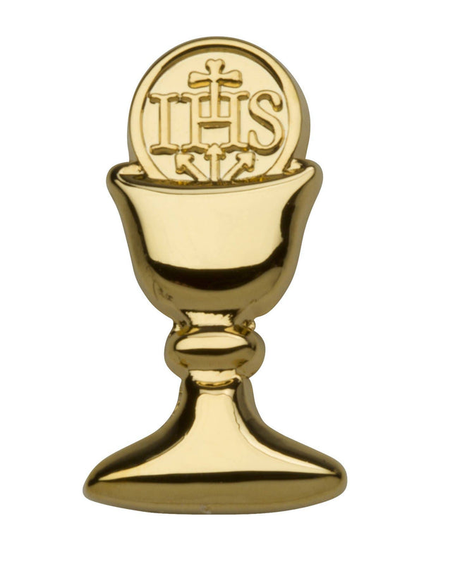 Boys First Communion Gift Chalice Tie Pin - Gold