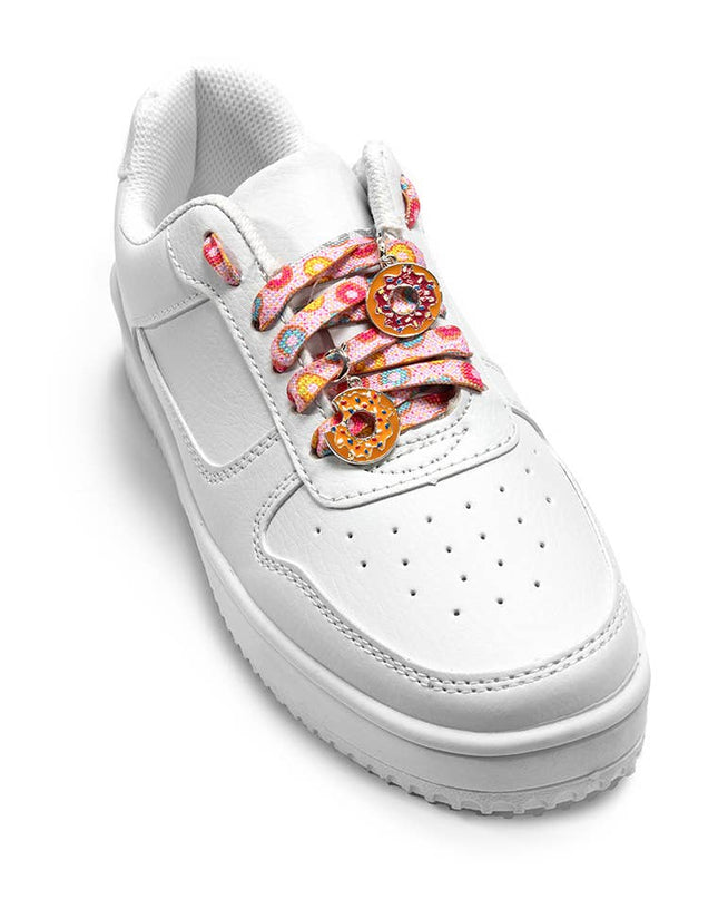 Shoelaces w/ Charms Set - Sprinkle Donuts