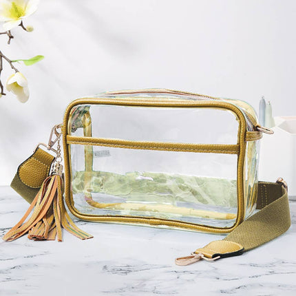 Personalized Game Day Clear Crossbody Bag