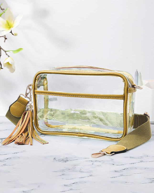 Personalized Game Day Clear Crossbody Bag
