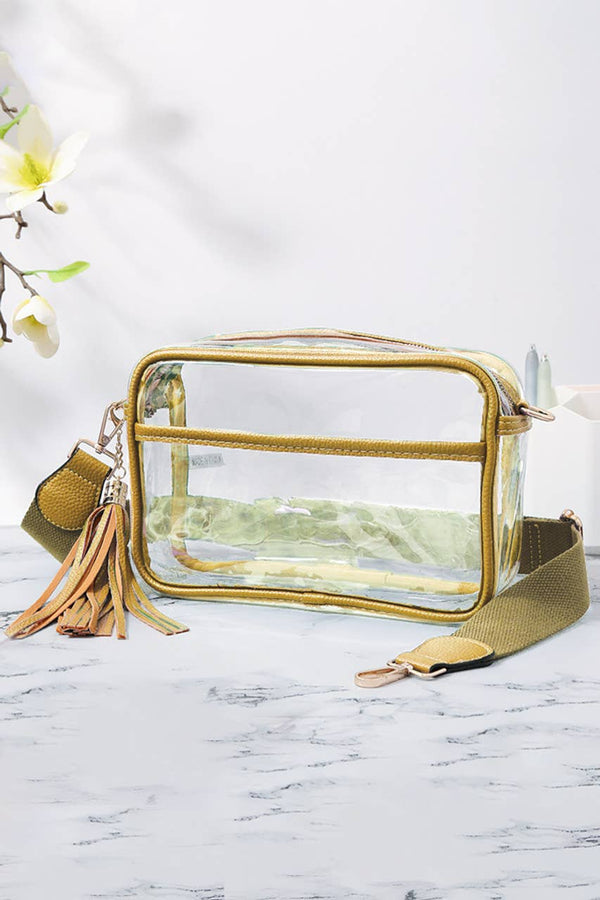 Personalized Game Day Clear Crossbody Bag
