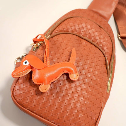 TRENDING VEGAN LEATHER DOG BAG CHARM KEYCHAINS | 40KC112