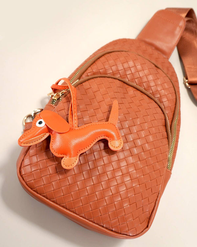 TRENDING VEGAN LEATHER DOG BAG CHARM KEYCHAINS | 40KC112