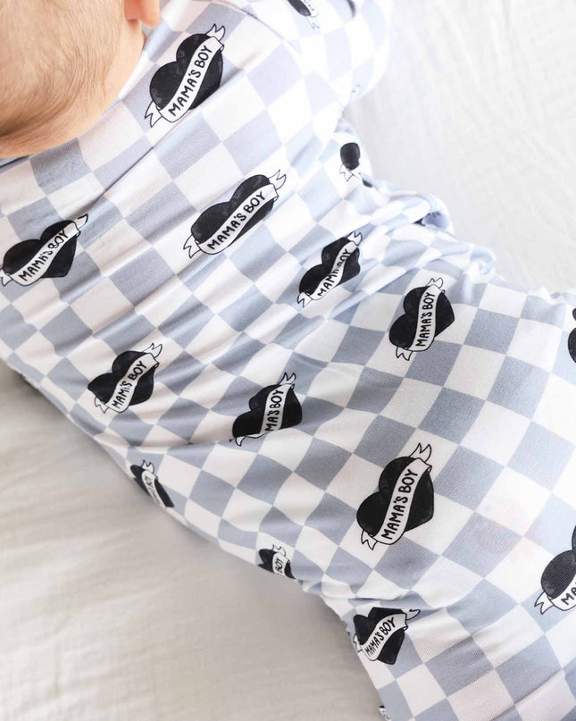 Mama's Boy Zipper Footie