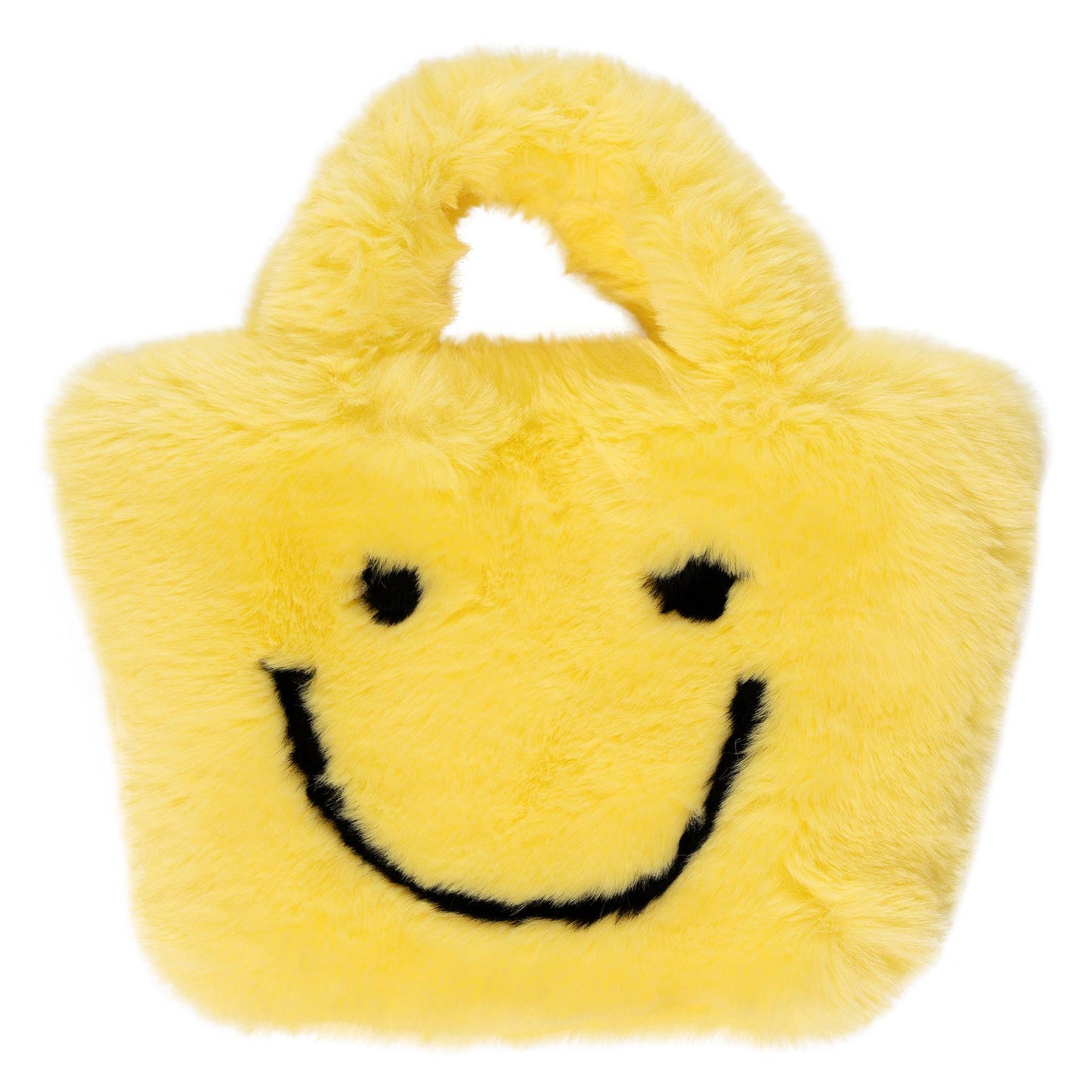 Faux Fur Fuzzy Happy Face Purses for Kids