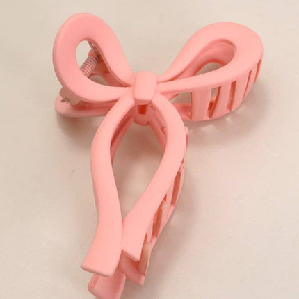 Matte Bow Hair Claw Clips