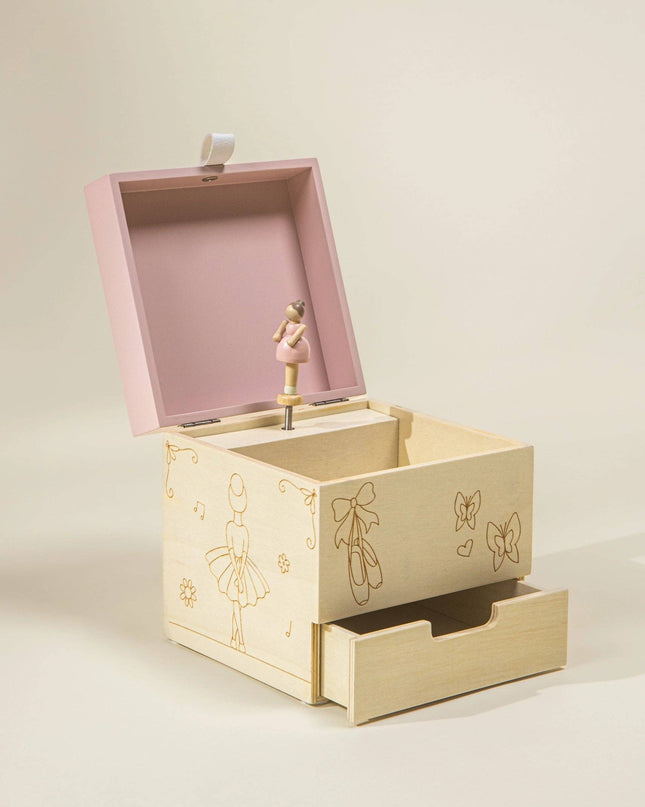 Wooden Musical Souvenir Box - Ballerina