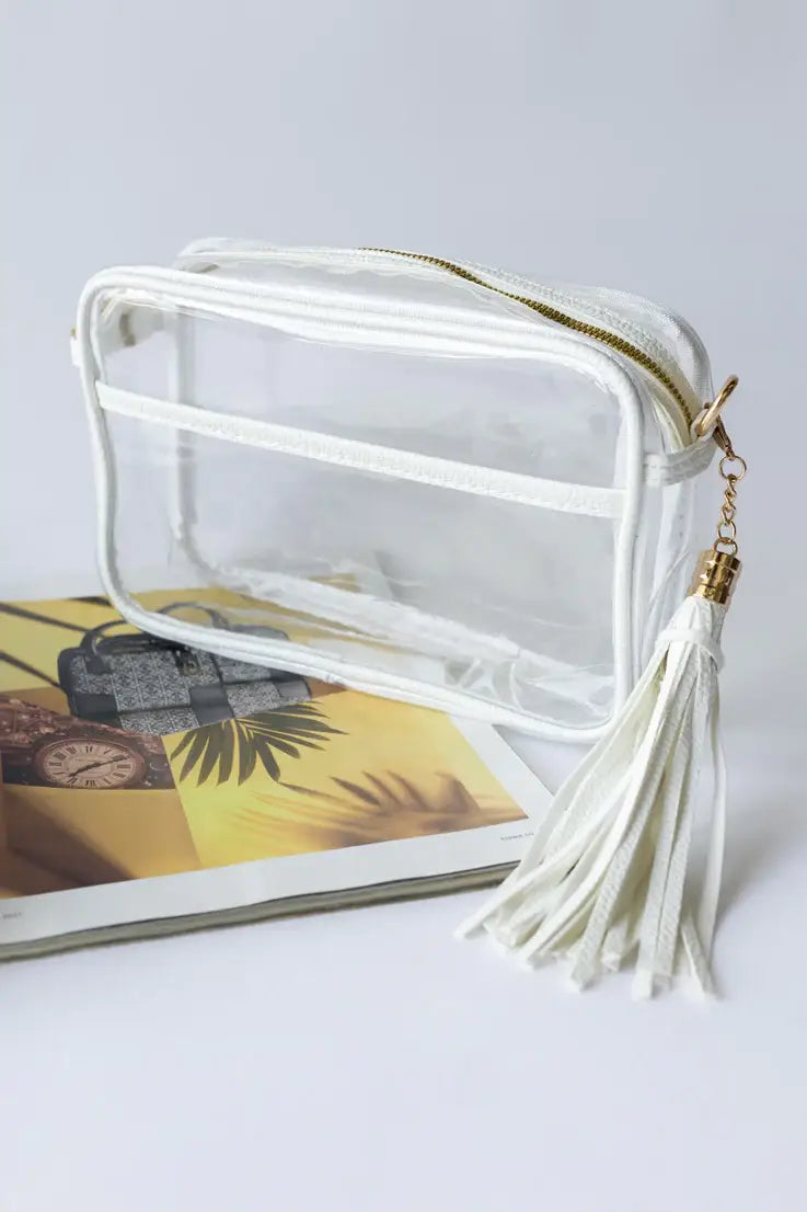 Personalized Game Day Clear Crossbody Bag