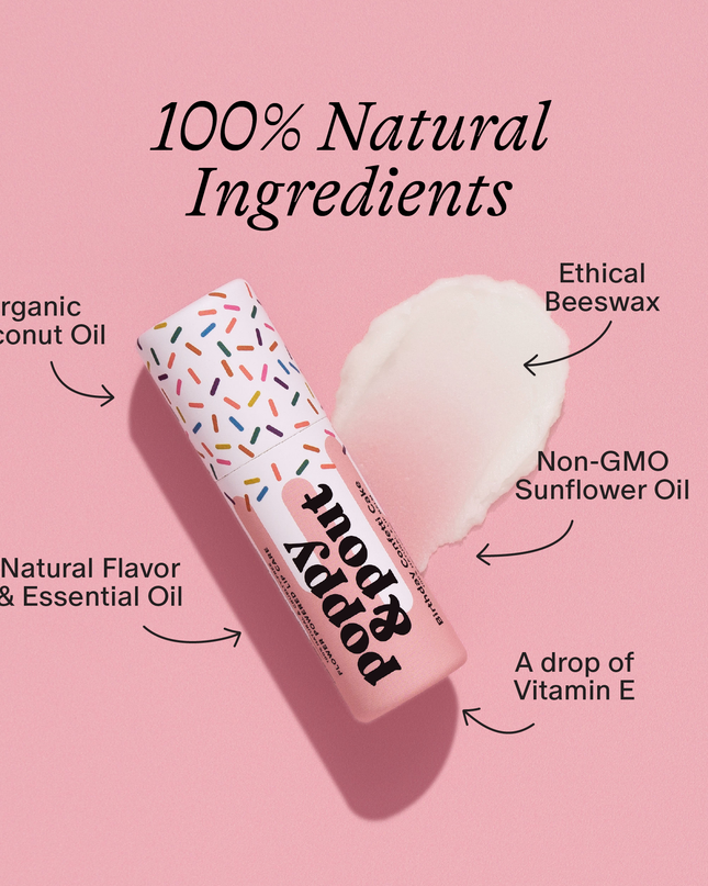 Lip Balm - Birthday Confetti Cake - Pink