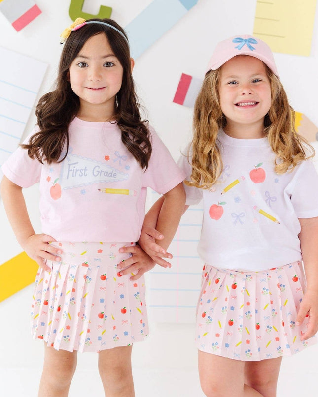 First Grade Pennant Short Sleeve T-Shirt - Back To School