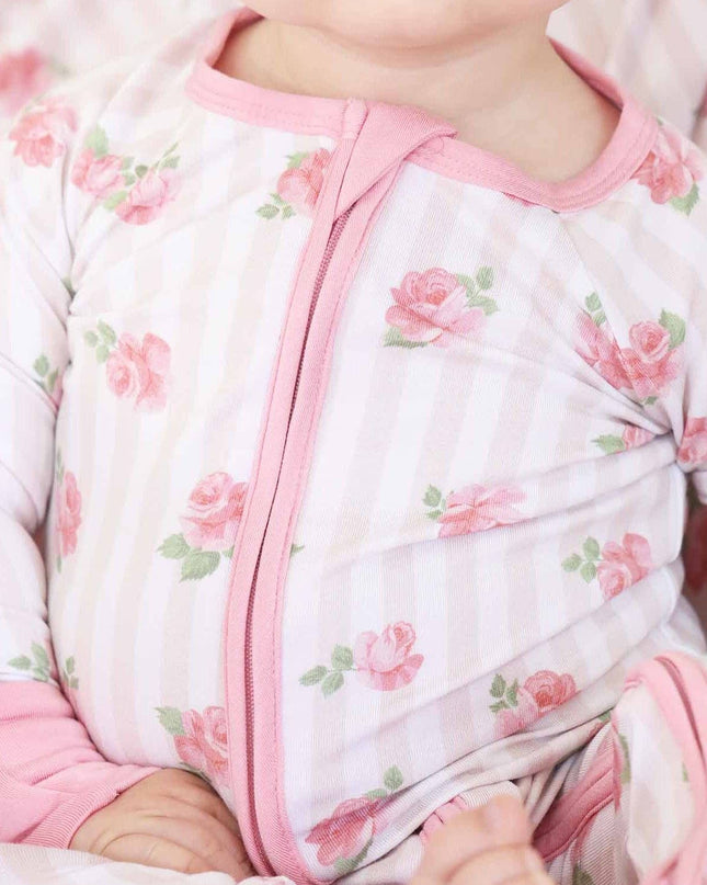 Rosy & Cozy Convertible Zip Romper