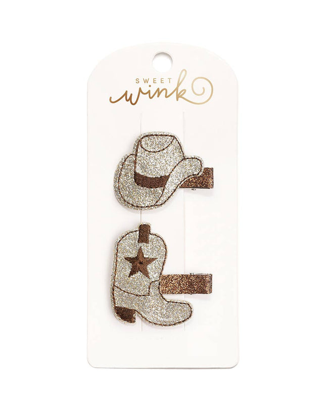 Cowgirl Cutie Western Clip Set - Fall - Hair Accessories