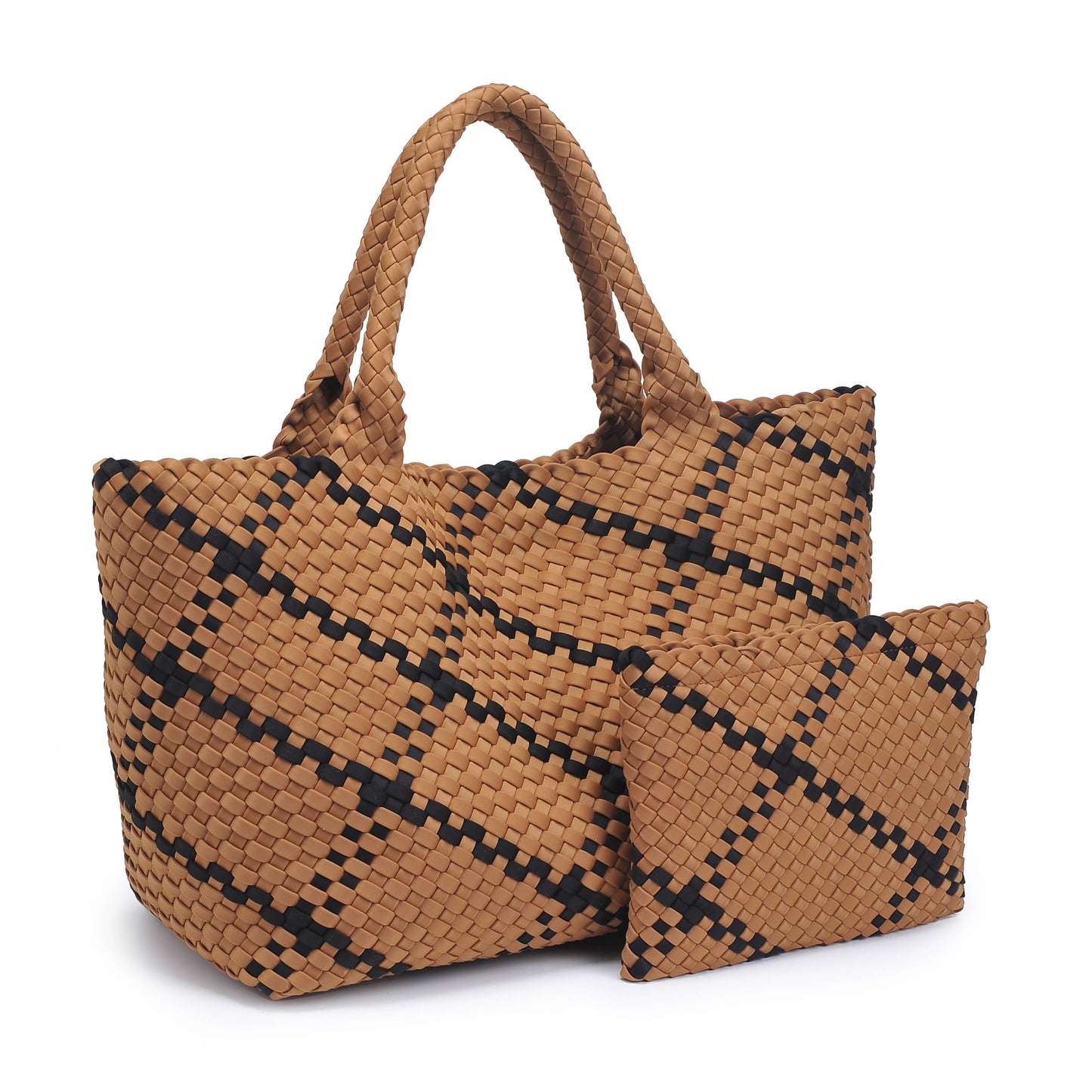 Sky's The Limit - Large Woven Neoprene Tote-Olive Color