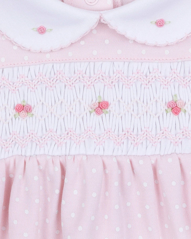 Mia's Classics Smocked Footie - Pink