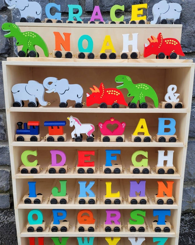 Wooden Name Train Piece – Choose Your Style
