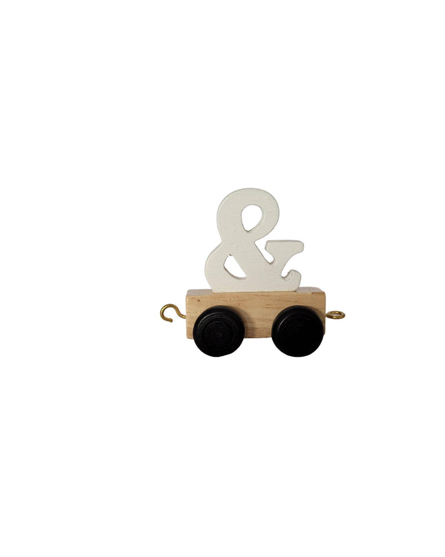 Wooden Ampersand (&) - Personalized Name Train Piece
