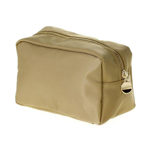 Personalized Emma Round Zippered Nylon Cosmetic Pouch Bag