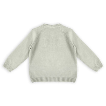 Flower & Heart Baby Sweater Cardigan & Pants Set
