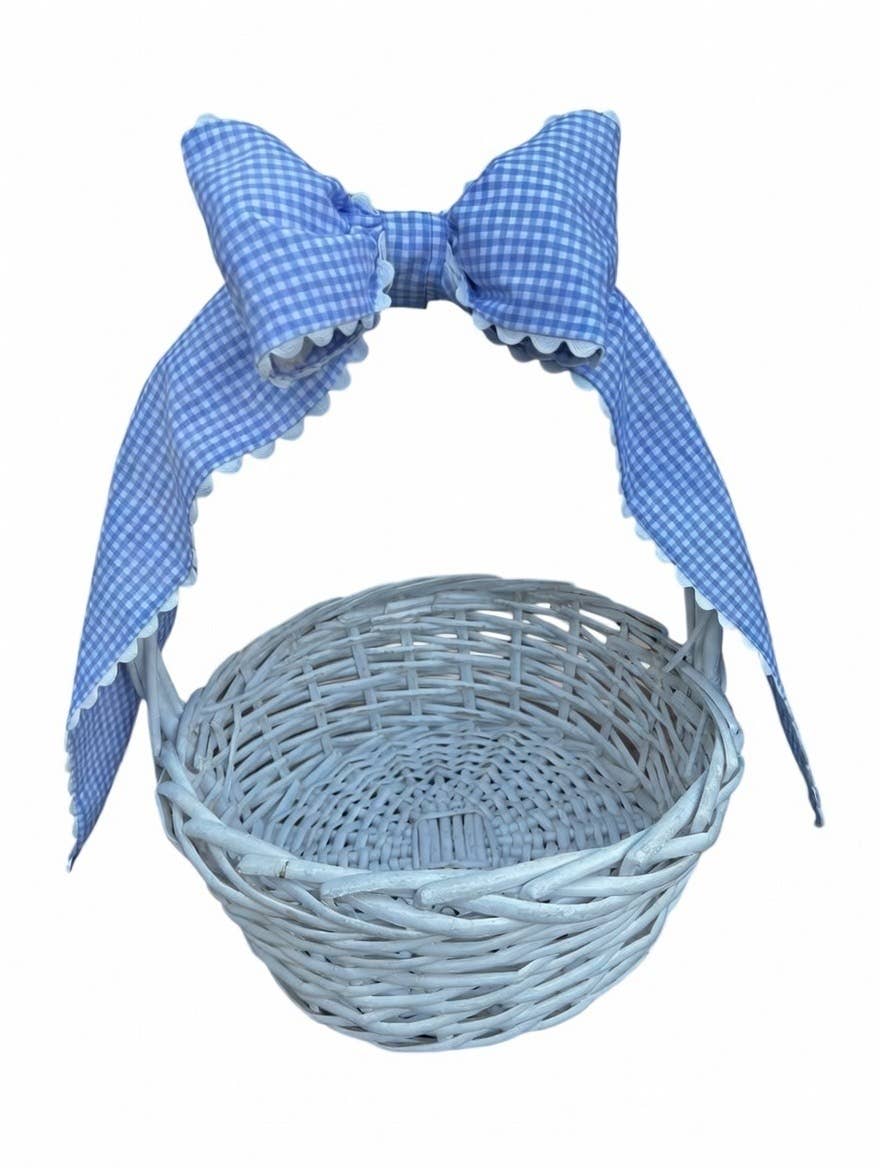 Custom Gingham Bow with Trim
