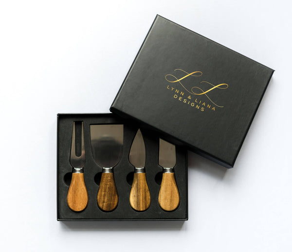 Cheese Knife and Spreader Set with Gift Box