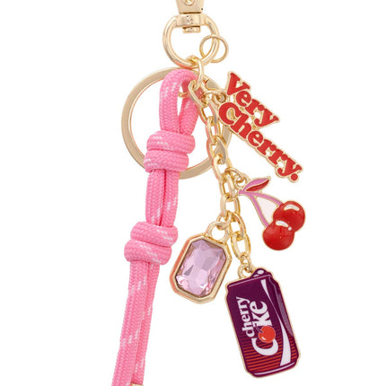 Cherry Coke Cluster Bag Charm