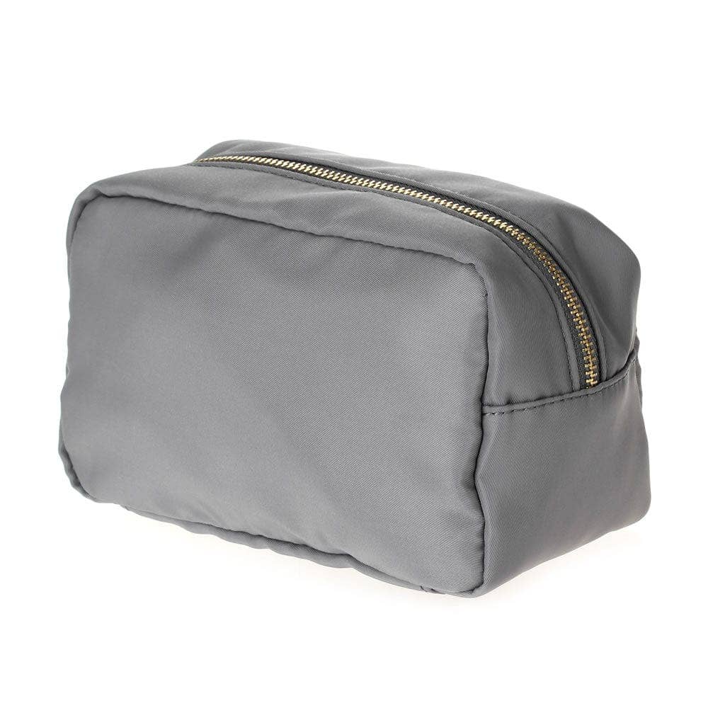 Personalized Emma Round Zippered Nylon Cosmetic Pouch Bag