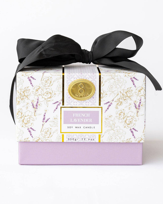 French Lavender 3-Wick Boxed Soy Wax Candle
