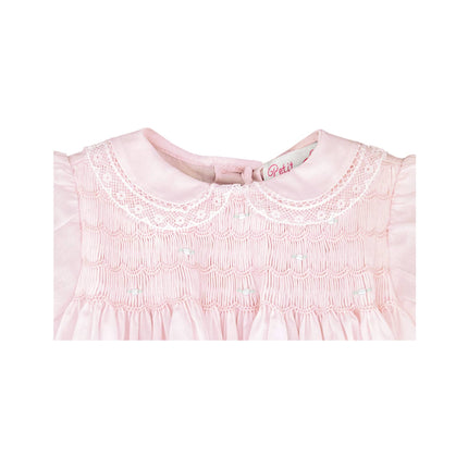 Fully Smocked Dress with Lace