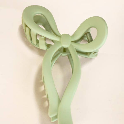 Matte Bow Hair Claw Clips