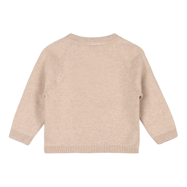 Animal Train Stripe Sweater Knit Baby Pullover
