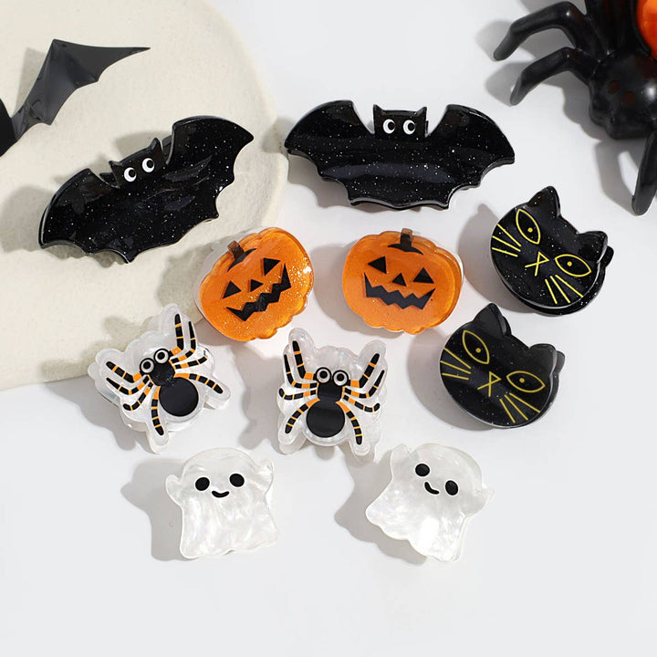 Halloween Mini Hair Claw Set, Bat Ghost Pumpkin_CWAHA2255