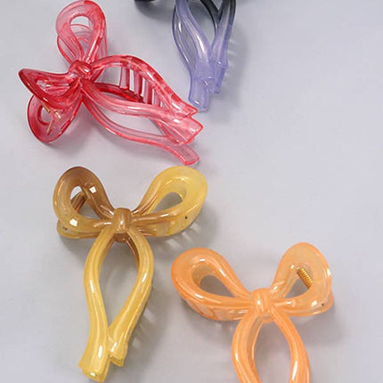 Matte Bow Hair Claw Clips