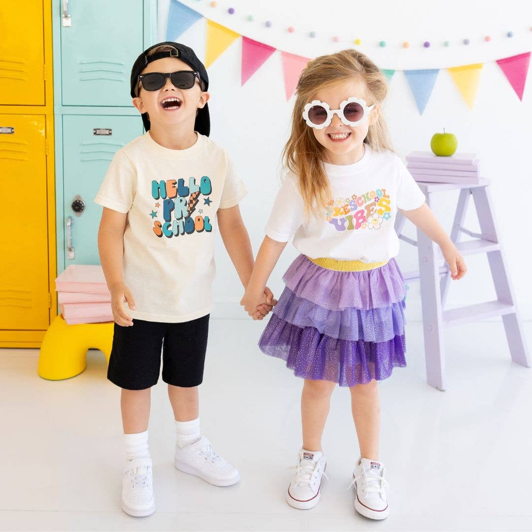 Preschool Retro Short Sleeve T-Shirt - Back To School Kids