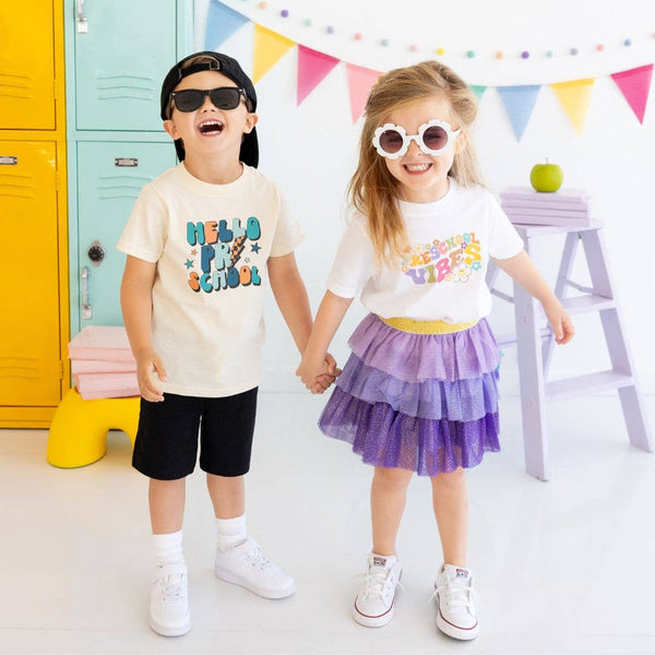 Preschool Retro Short Sleeve T-Shirt - Back To School Kids