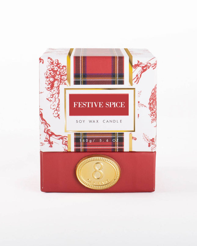 Festive Spice Soy Wax Candle, 5.6oz