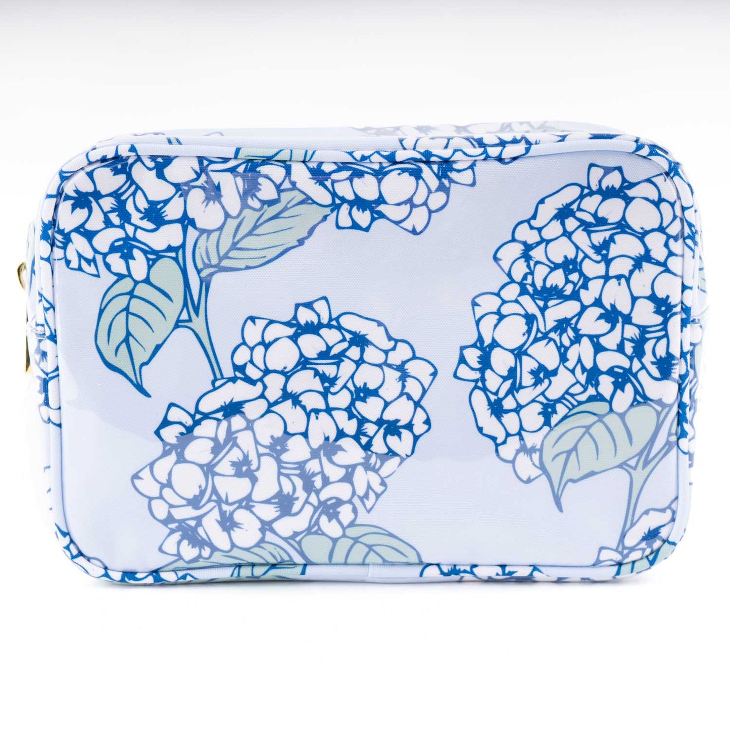 Hydrangea Stem Clear Coated Rectangular Cosmetic Case