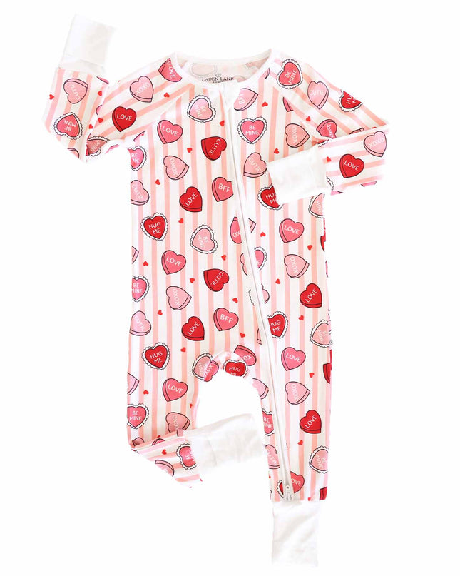 Pink Sweet Like Candy Convertible Zip Romper