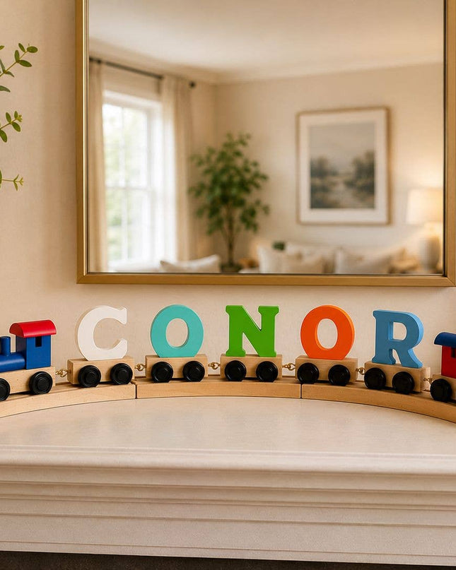 Wooden Name Train Piece – Choose Your Style