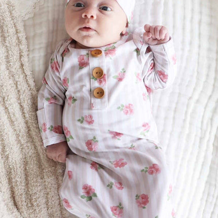 Rosy & Cozy Knit Large Bow Headwrap