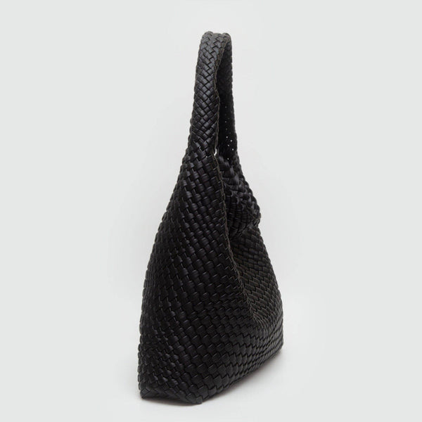 Tiara Woven Hobo Tote Bag With Pouch