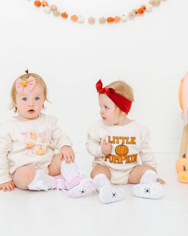Little Pumpkin Patch Long Sleeve Romper - Baby Clothing Fall