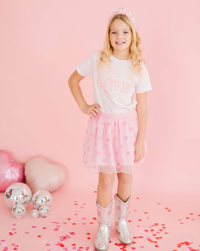 Mini Sequin Hearts Valentine's Day Tutu