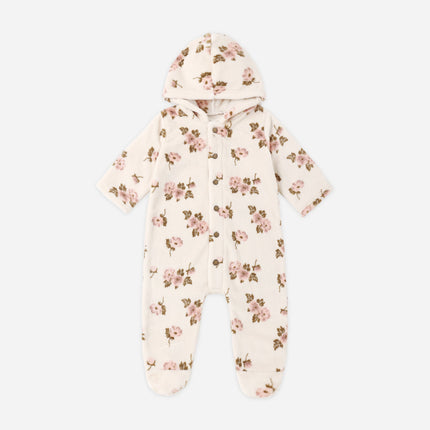 Rylee & Cru Fleece Jumpsuit Rose Garden