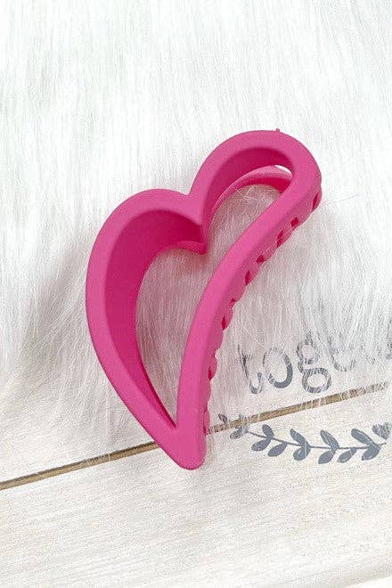 Heart Hair Claw Clips