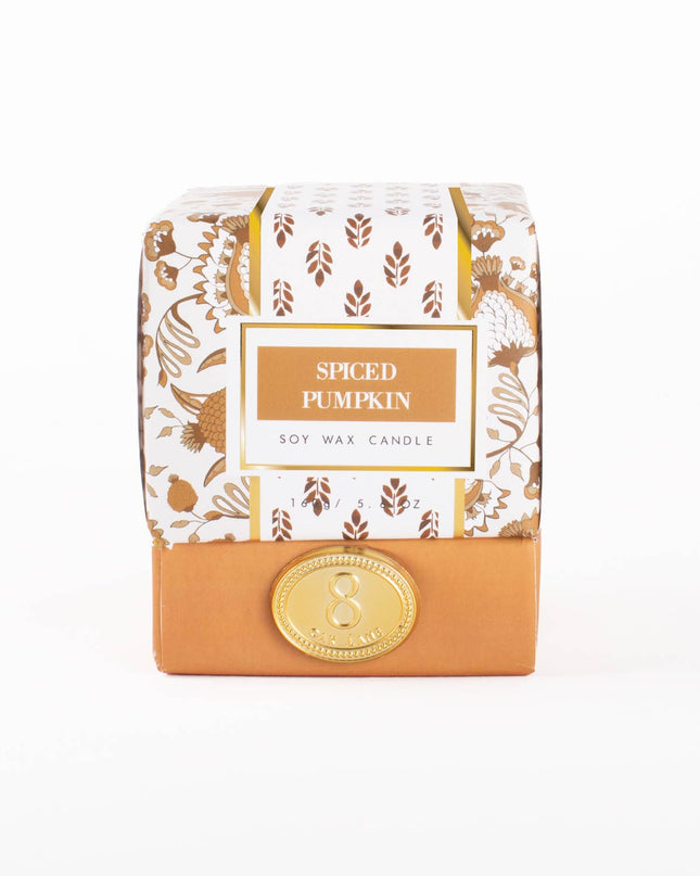 Spiced Pumpkin Soy Wax Candle, 5.6 oz Boxed